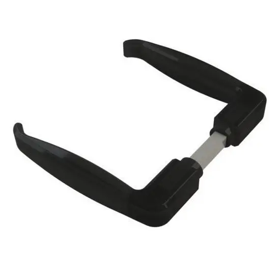 [HDGH114] Gatemaster Insert Mortice Lock Handle - AH Lever - Plastic in Matt Black - Pair