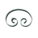 C  Scroll  180x130x20x6mm- Zinc Plated