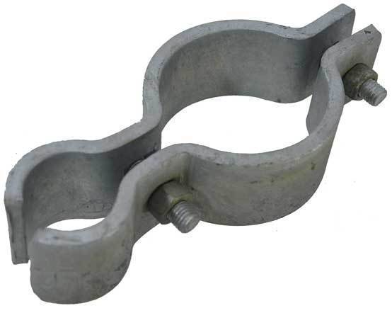 [HN090] Galvanised Round To Round Hinge - Cattle Yard Hinge, 80NB x 32NB (90x42mm) - Single