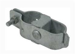 [HN050] Galvanised Round To Round Hinge - Two-Part, 40NB x 25NB (48x34mm) - Single