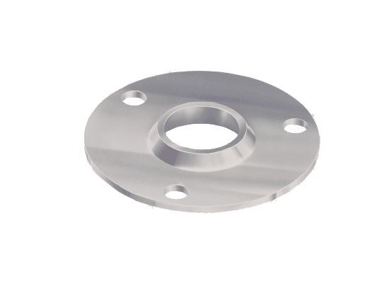 Circular Steel Post Base Plate Sleeve insert for Round Post size 40NB (48.5mm OD)