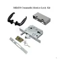Comunello Euro Insert Mortice Lock - Complete Kit - 40x40 Frame, 65mm Backset, Silver - For Sliding Gates