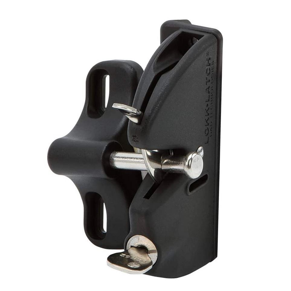[FK423] D&D LokkLatch General Purpose Gate Latch- Black Lock, Single Sided, Keyed Different LLAA