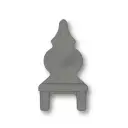 Aluminium Fence Spear: Windsor to fit inside 75x16mm RHS