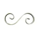 Double Scroll- Scroll  240x85x20x6mm- Zinc Plated