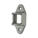 Aluminium Fence Rail Bracket, 25x25mm Tube, Double Lug, 2 Hole