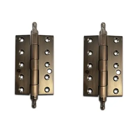 [HN940] Stainless Steel Decorative Butt Hinges - 150x100x2.5mm, Rusted Finish - Pair