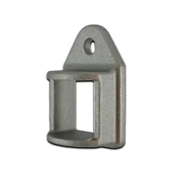 Aluminium Fence Rail Bracket, 30x30mm Tube, Single Lug, 1 Hole