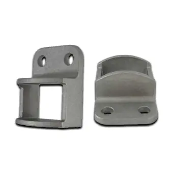 [BKRB520] Aluminium Fence Rail Bracket, 38x25mm Tube, Single Lug, 2 Hole