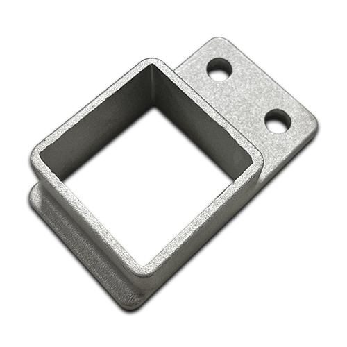 Aluminium Fencing rail Bracket for tube size 40x40 mm- Single lug - 2 holes