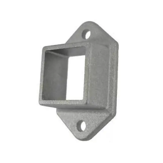 [BKRB530] Aluminium Fence Rail Bracket, 50x50mm Tube, Double Lug, 2 Hole