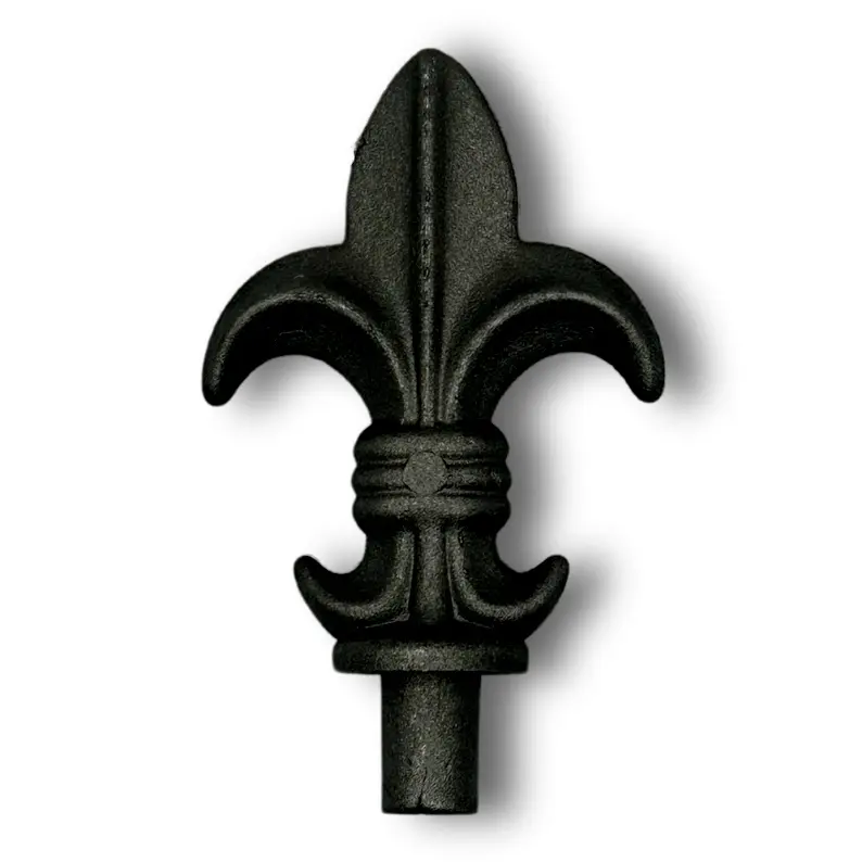 [MS745 (MS743)] BLACK - Aluminium Fence Spear: Queen Male for 20x20mm post SHS 