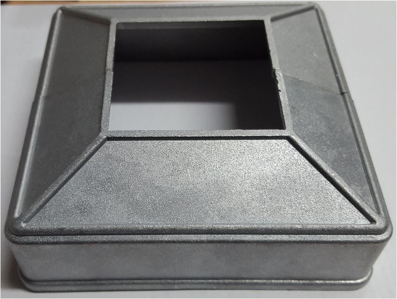 Aluminium Post base Cover for post size 80x80mm Base 132x132mm