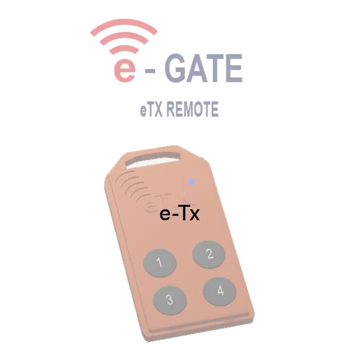 E- TX Remote 4 Button Gate Automation