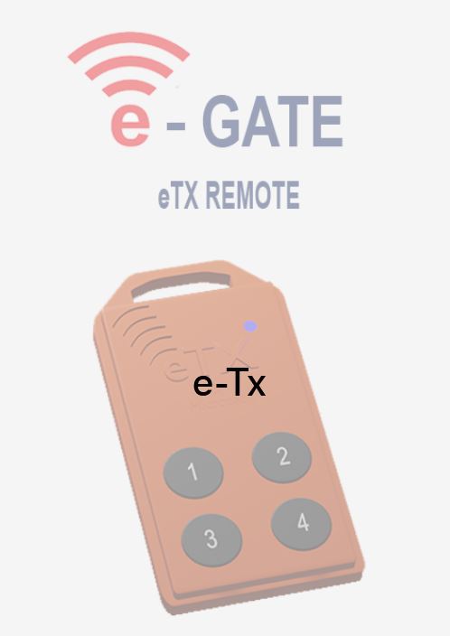 E- TX Remote 4 Button Gate Automation