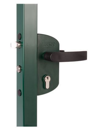 Economical Gate Lock square profile 40mm Grey colour body