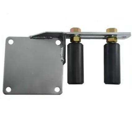 End Wall/Post Top Guide Bracket with 2 rollers 100x40mm - left side.