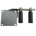End Wall/Post Top Guide Bracket with 2 rollers 100x40mm - left side.