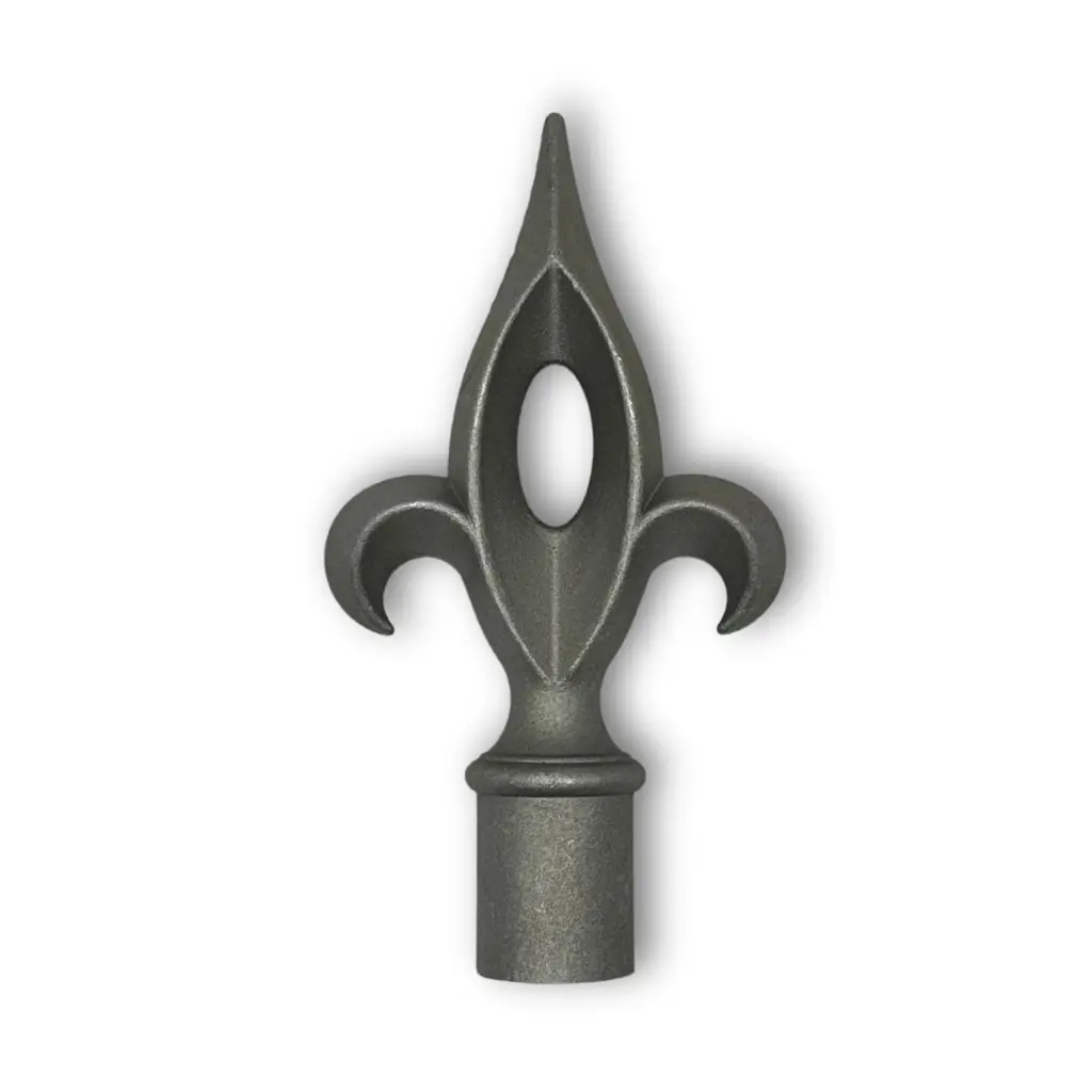 [MS731] Aluminium Fence Spear: Victoria Female Round to fit over 16mm Round Tube