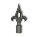 Aluminium Fence Spear: Victoria Female Round to fit over 16mm Round Tube