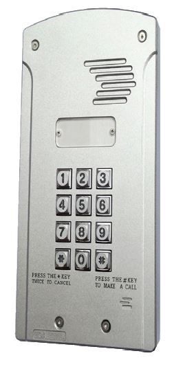 GSM Wireless Communicator - Single Station Intercom with Front Keypad- 12V