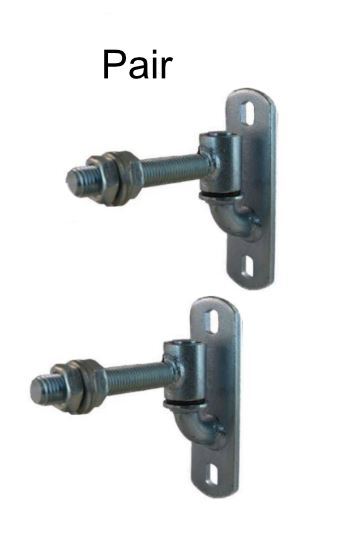 GUDGEON & TRUNNION HINGE Adjustable 120mm 16mm Rod - (pair)