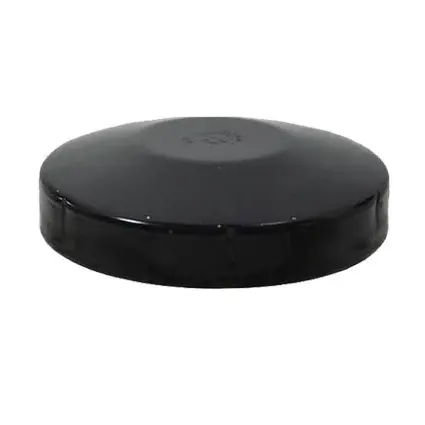 [CPSR575B] Galvabond Steel Round Post End Cap 165mm (150NB) in Black Colour