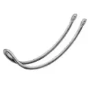 Galvanised Double Farm gate bow latch 20NB