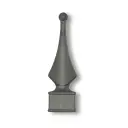 Aluminium Fence Spear: Jasmine Female to fit over 25mm Square