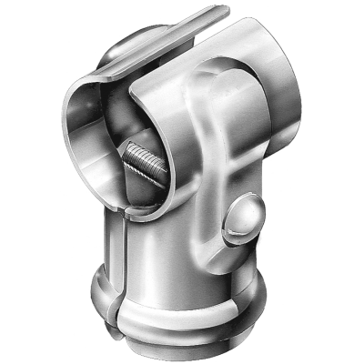 [HN304] Galvanised Thru Butt Tee Tube Connector - 20NB x 20NB