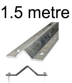 Galvanised steel V Groove Above Ground Floor Track for Sliding Gate 1.5 Meters