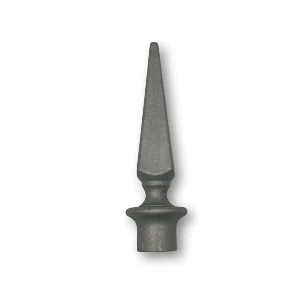 [MS758] Aluminium Fence Spear: Pyramid Female to fit over 19mm Round Tube