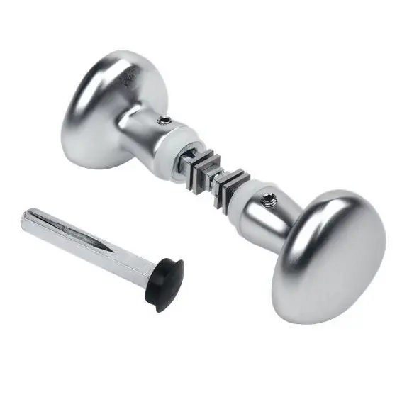 [GH029] Locinox Insert Mortice Lock Handle - 3006KR - Aluminium in Satin Chrome Silver - Pair