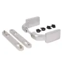 Locinox Insert Mortice Lock Handle Set - Euro, 3006FIX - Aluminium in Satin Chrome Silver - Pair