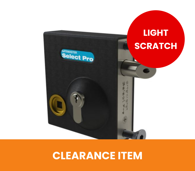 Gatemaster Bolt on Lock latch Deadlock to fit 40-60mm Frames No Handle