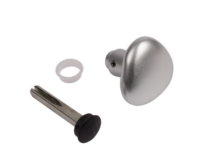 Half Gate Handle Aluminium Round Locinox 3006R/2 one side handle