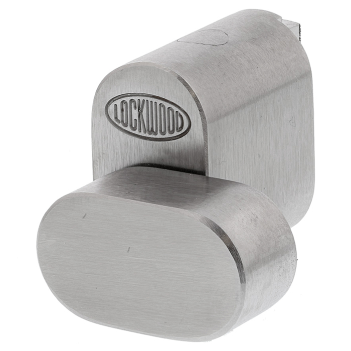 Oval Key Barrel, 35mm Half Cylinder, Turn Snib - Satin Chrome