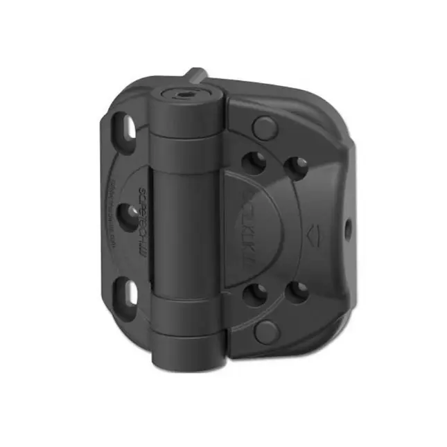 [HN710] Safetech CoilKlik Adjustable Self Closing Hinges - 85kg, Black, Two Legs - Pair