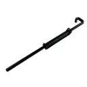 Heavy Duty Steel Drop Bolt 450mm Long 12mm Dia - Black