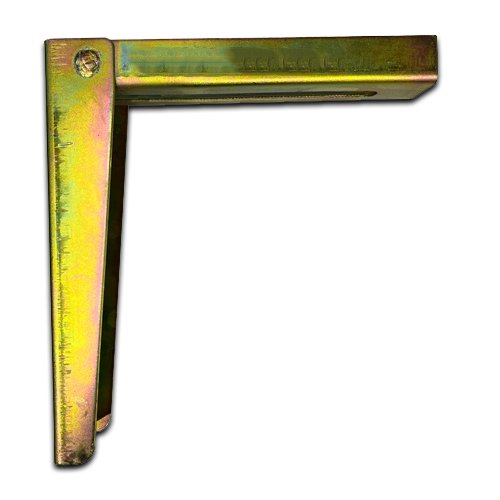 Sliding Gate Guide Angle Bracket - 210x225mm, To Suit M16, Silver