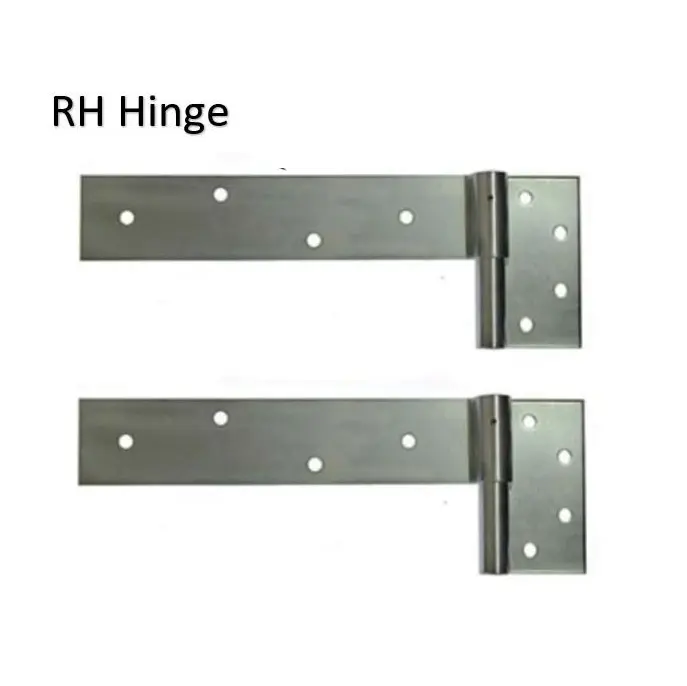 [HN641] Zinc Plated Strap Hinges For Timber Gates - 25mm Pin, 350x70mm, RH, Silver - Pair