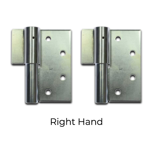 Heavy Duty Swing Gate Weld to Screw Prison Hinge 25mm RH / pair - Zinc plated