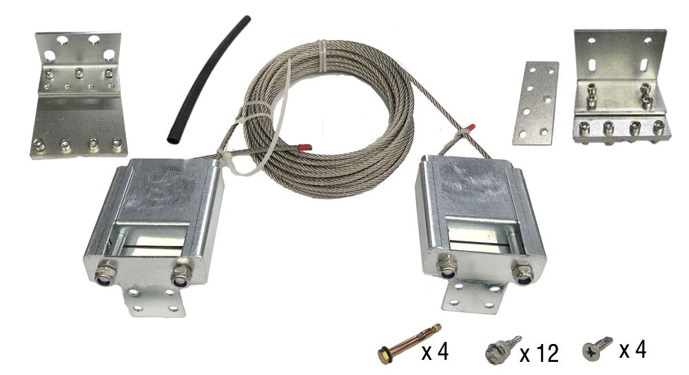 Heavy Duty Telescopic Gate 2 leaves up to 4.5M or 500kg Component  Kit Gate not included