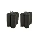 D&D TruClose Adjustable Self Closing Hinges - 70kg, Black, For Metal, 21mm Gap, No Legs - Pair (TCHD1AL2S3BT)