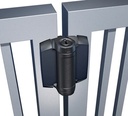 D&D TruClose Adjustable Self Closing Hinges - 70kg, Black, For Metal, 19mm Gap, No Legs - Pair (TCHD1AS3BT)