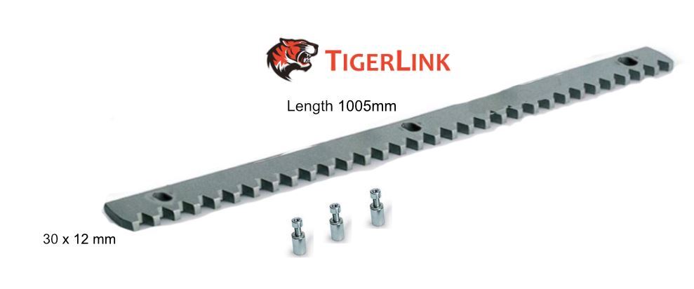 Heavy duty Steel Gear Rack for Sliding Gates 1005x30x12mm long