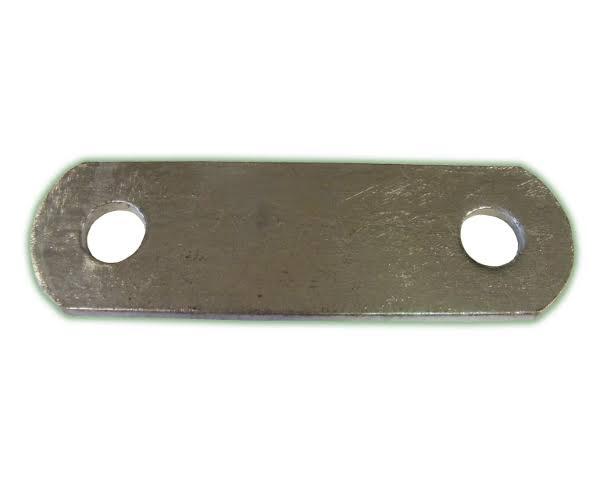 Round Tube Hinge Strap Back Plate - 116x40x5mm, To Suit 25NB Heavy Duty - Single