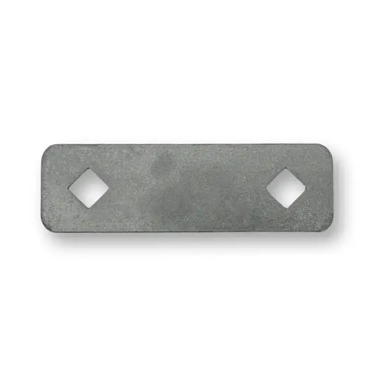 [HN172] Round Tube Hinge Strap Back Plate - 116x40x5mm, To Suit 25NB Heavy Duty - Single