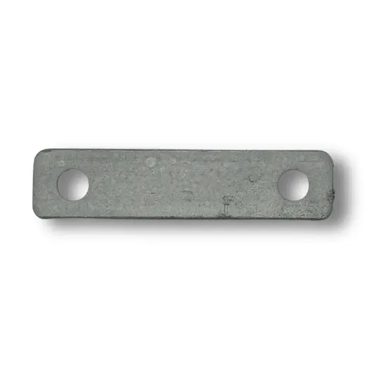 [HN170] Round Tube Hinge Strap Back Plate - 98x25x5mm, To Suit 25NB Light Duty- Single