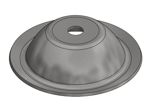 Industrial Steel Pallet Feet -135mm Round, Zinc Finish